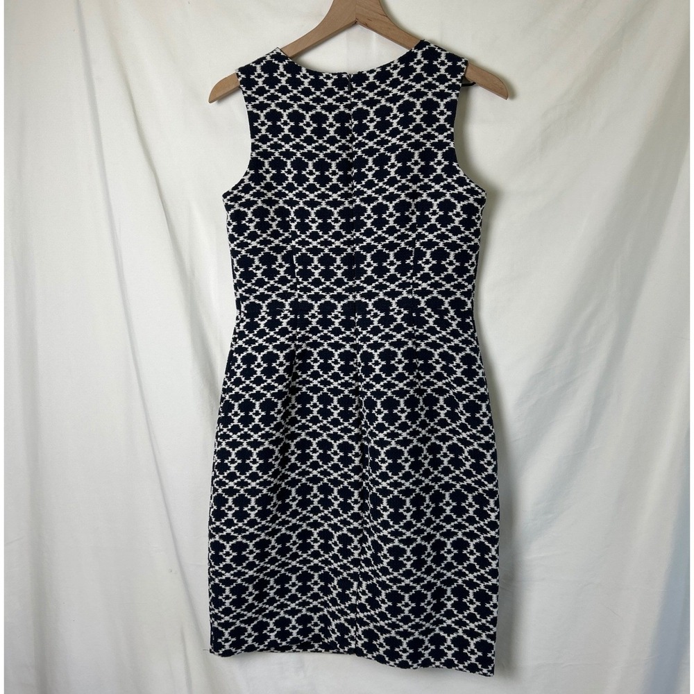 NWT Banana Republic Womens Shift Midi Dress Navy White Size 4 Nautical Summer - Picture 3 of 11